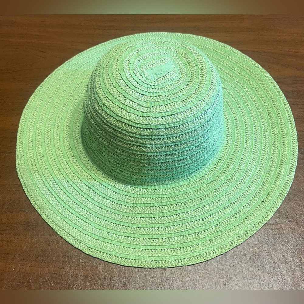 Mint Green Wide Brim Sun Hat